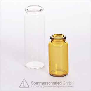 Glass containers for pills